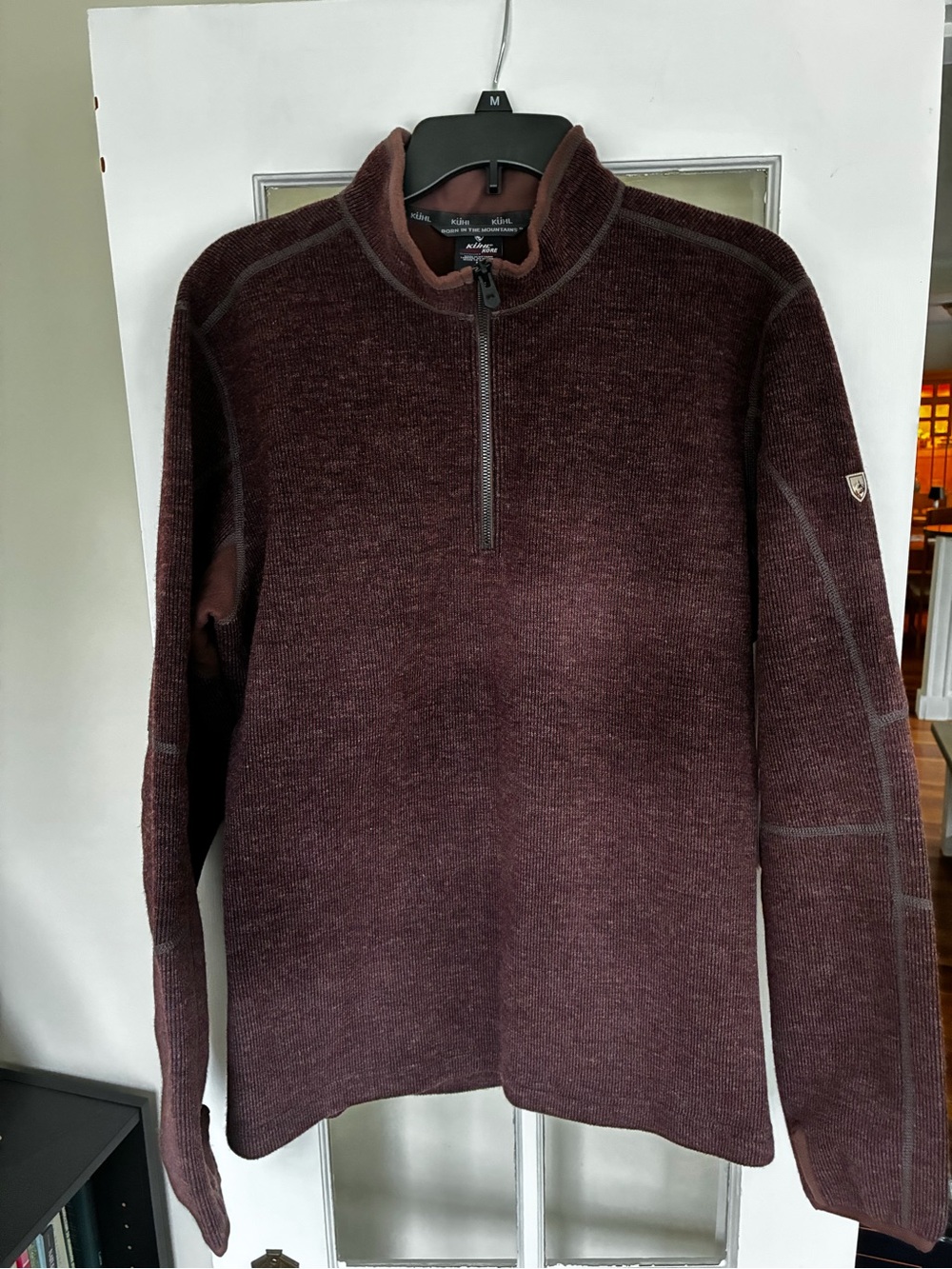 KUHL Men's Merino Half-Zip Sweater – Deep Burgundy